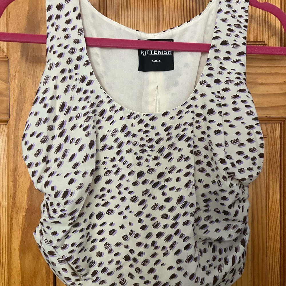 Kittenish tank, cropped top